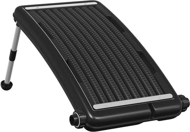 vidaXL Solarkollektor für Pool Gebogen, Schwarz, B/H: 72,5 x 46 cm - Bild 1