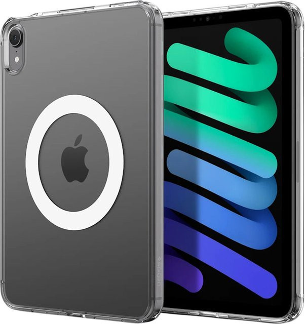 Spigen Ultra Hybrid MagFit Schutzhülle für Apple iPad mini 2024 und mini 2021 in Transparent Weiß - Bild 1