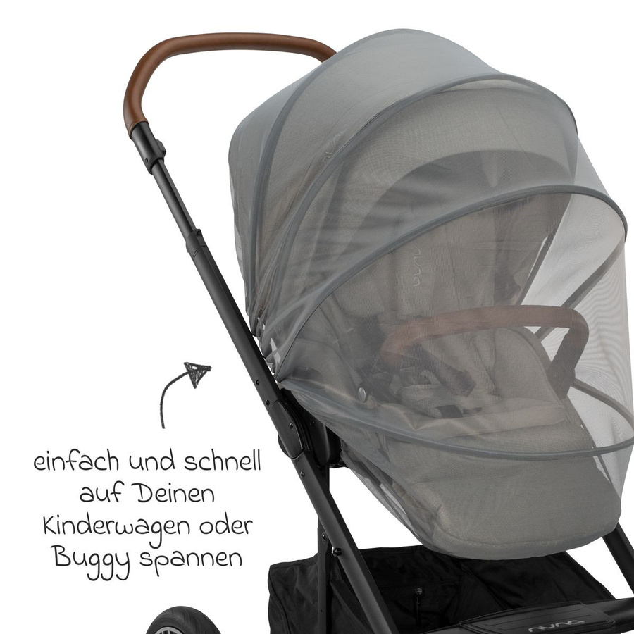 Nuna Insektenschutz für Kinderwagen in Grau und Transparent - Bild 4