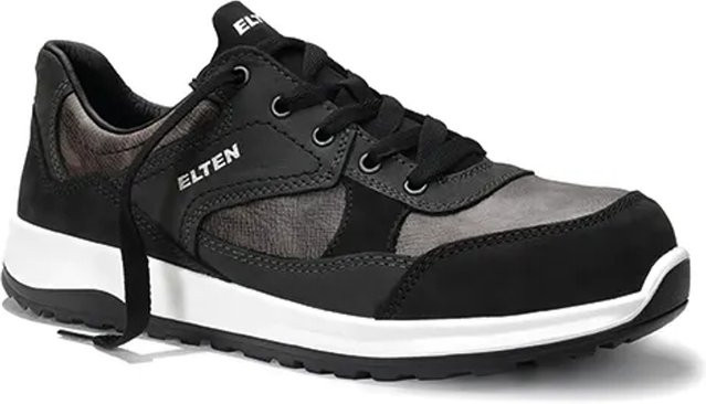 Elten Sicherheitshalbschuh Runaway Black Low ESD S3 aus Rindleder in Schwarz, Größe 42 - Bild 1