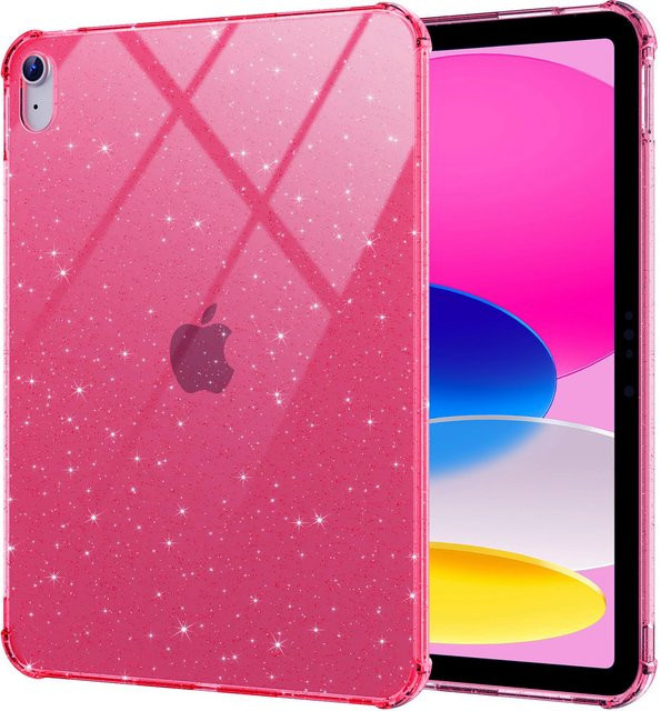 Tzion Schutzhülle für Apple iPad 10. und 11. Generation 10,9''/11'' aus weichem TPU mit Luftpolster in Rot - Bild 1