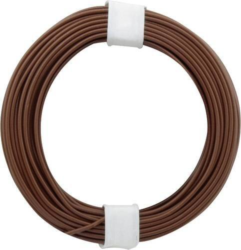 Donau Elektronik 105-8 Schaltdraht Einadrig 1 x 0,20 mm² Braun 10 m - Bild 1
