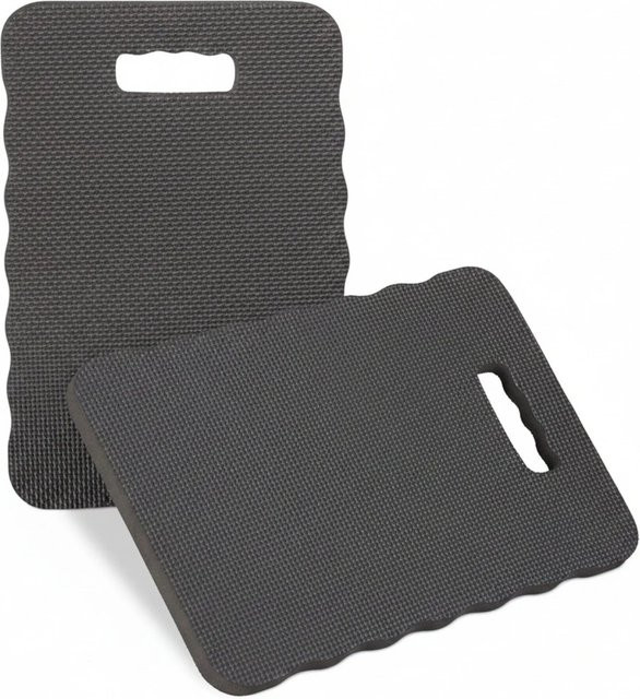 Relaxdays Kniekissen 2er Set aus EVA Schaumstoff in Schwarz mit Tragegriff, B/T/H: 40 x 26 x 1,5 cm - Bild 1