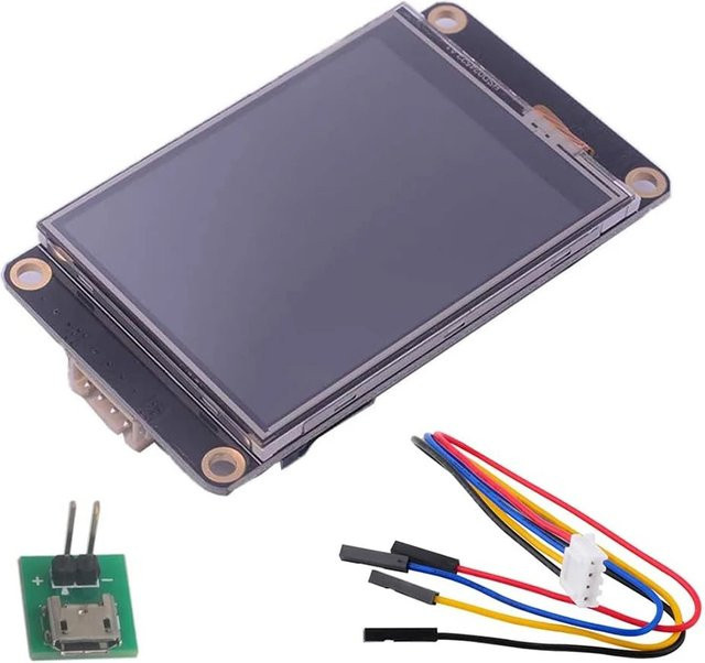 Nextion Enhanced HMI-Display NX4024K032 mit 3,2 Zoll resistivem Touchscreen, 5V TFT LCD, 320x240 Pixel, Schwarz, für Arduino und ESP32 - Bild 1