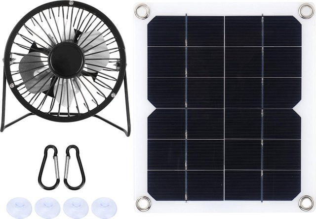10W Solarpanel mit Lüfter für Hundehütten zur Photovoltaik-Stromversorgung - Bild 1