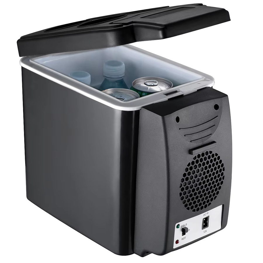 DWiusty 2-in-1 Mini-Kühlschrank mit Heiz- und Kühlfunktion, 6L tragbare Kühlbox für Auto und Zuhause, Schwarz - Bild 4