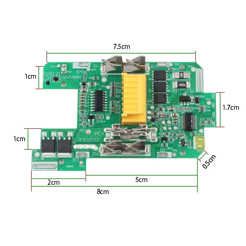 Ersatzgehäuse mit PCB-Ladeschutzplatine und Aufklebern für Makita 18V 4.0Ah Li-Ion Akku BL1890 und BL1830 - Bild 3