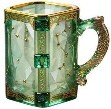 E Beauty Magische Sternbild Glas Tasse mit Hitzereaktion Design in Hellgrün, 330 ml - Bild 1