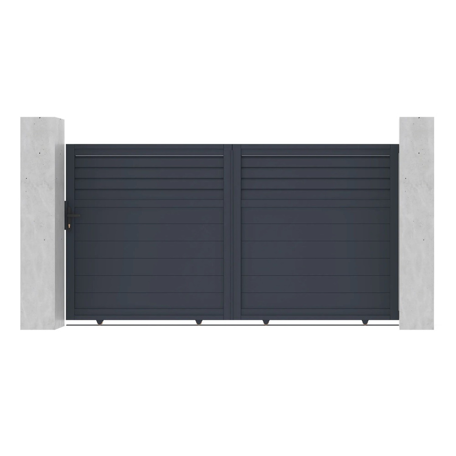 Casanoov Elektrisches Schiebetor Carpatia aus Aluminium in Anthrazit mit Schiebetorantrieb Ranger C300, Breite: 300 cm, Höhe: 160 cm - Bild 2