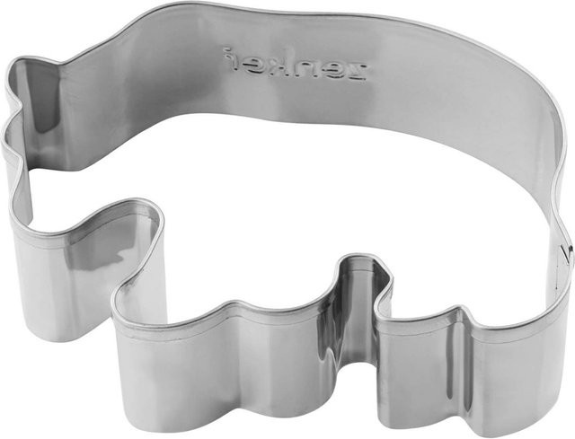 Zenker Ausstecher Panda Bär Happy Baking aus Edelstahl, Farbe: Silber, B/H: 5,5 x 7,7 cm - Bild 1