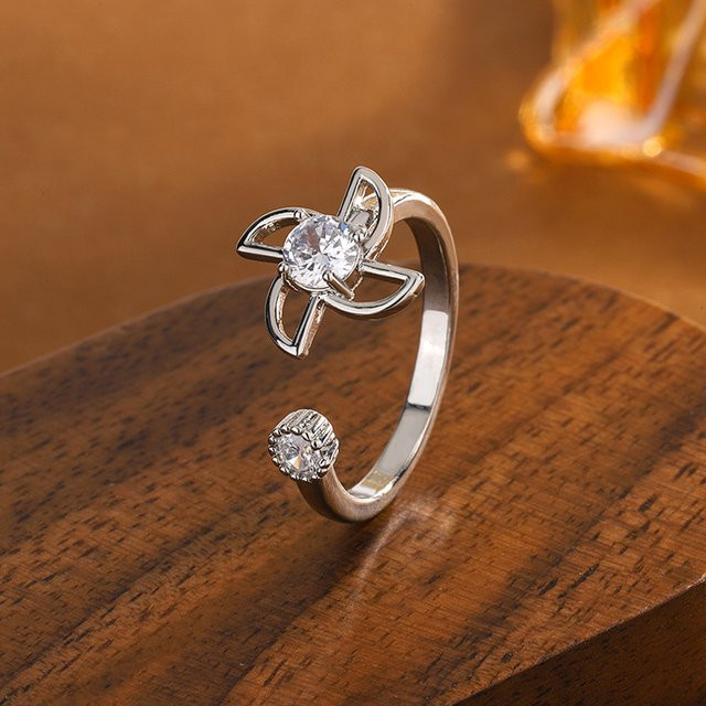 GaGa-Duck Ring, 925 Silber, Kristall, Unisex - Bild 1