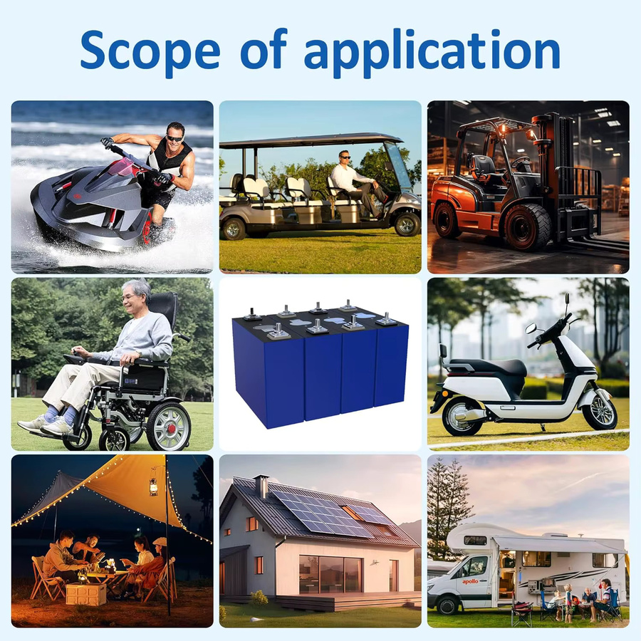 POWMR LiFePO4 Batteriezellen 3,2V 50Ah 4er-Pack Klasse A Lithium-Eisenphosphat-Akkupack für Solar, RV und Marine - Bild 5