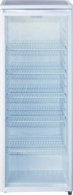 PKM Flaschenkühlschrank GKS255 mit Glastür in Weiß - Bild 1