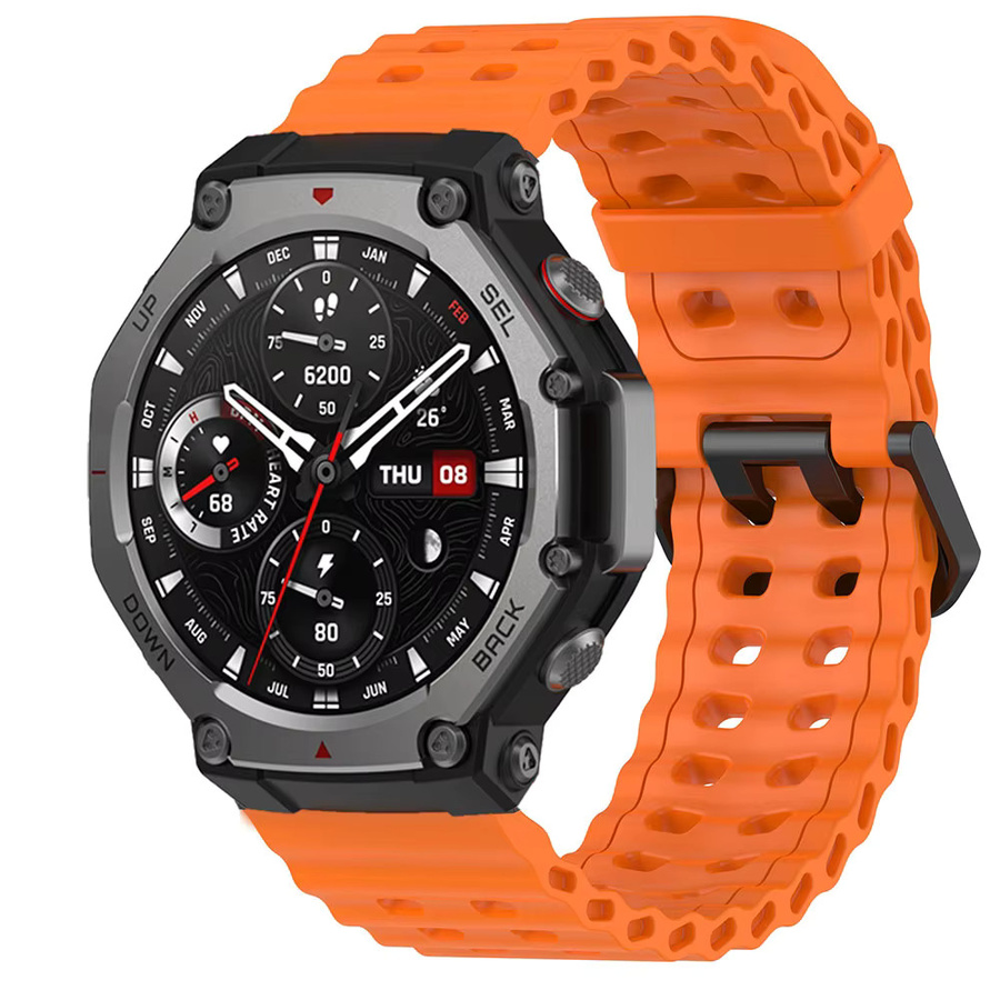 Huami Amazfit T-rex 3 Uhrenarmband, Silikon, orange, Unisex - Bild 2