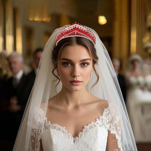 FirstStar Diadem, Kristall, Bunt, Damen, Hochzeit - Bild 1
