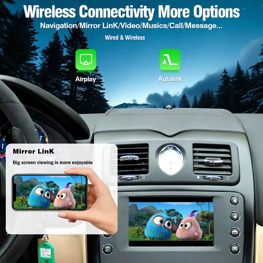 AUTOTOP Kabelloses Android Auto und CarPlay Modul mit GPS-Navigation für Maserati Quattroporte, GranTurismo, GT und GranCabrio inklusive Mirror Link - Bild 4