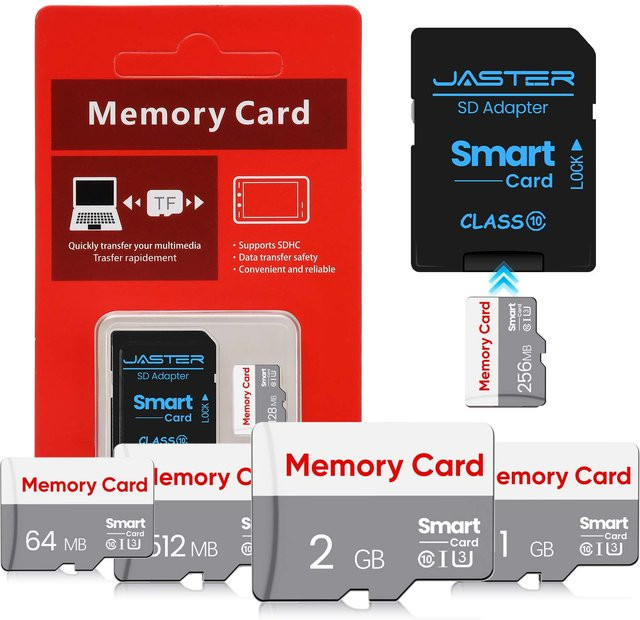 JASTER MicroSD Speicherkarte mit verschiedenen Kapazitäten von 64MB bis 2GB - Bild 1