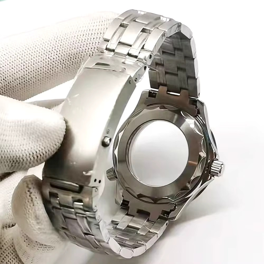 OUMASHI Uhrengehäuse Edelstahl, Silber, 41 mm, Herren - Bild 2
