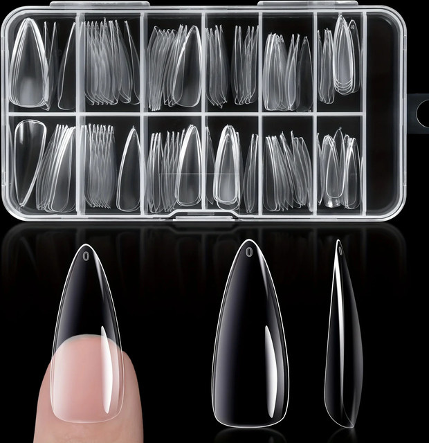 ARTAUG Gel-Nageltips Mandel-Form, Klar, 240 Stück - Bild 1