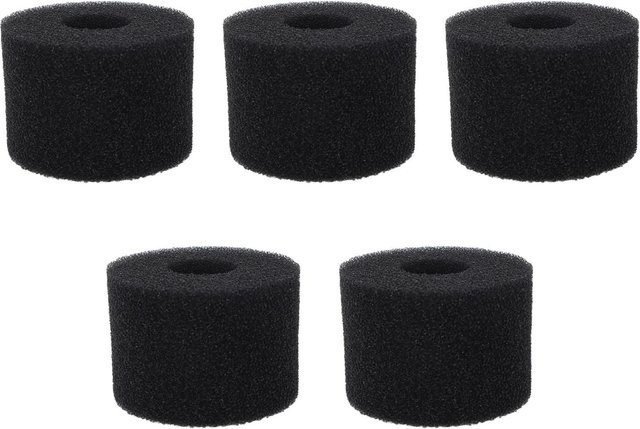 5er-Set DIYelecs Pool Filter Schwamm aus PU, schwarz, zylindrische Filterkartuschen zum Waschen und Wiederverwenden - Bild 1