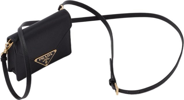 Prada Schultertasche Leder, Schwarz, Damen - Bild 1