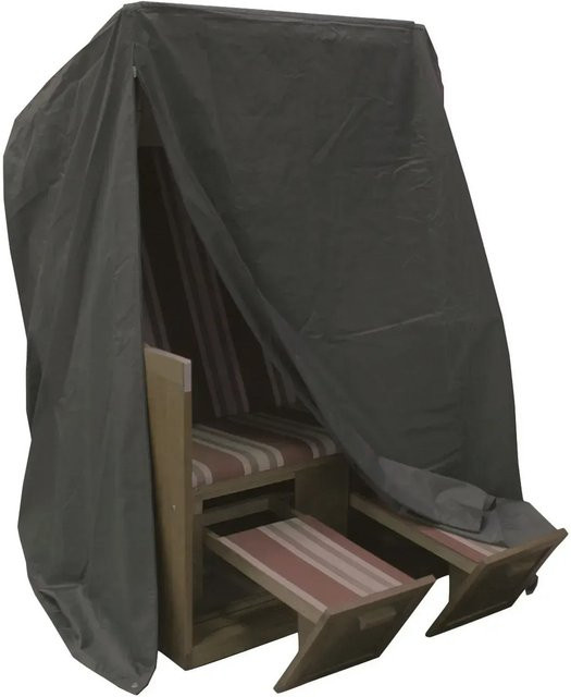 Acamp Premium-Schutzhülle für Strandkörbe aus wasserabweisendem Polyester in Grau - Bild 1