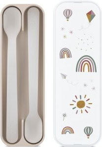 Mepal Mio 2-teiliges Fütterlöffel-Set für Babys in Multicolour mit rutschfestem Griff und spülmaschinenfestem Design - Bild 1