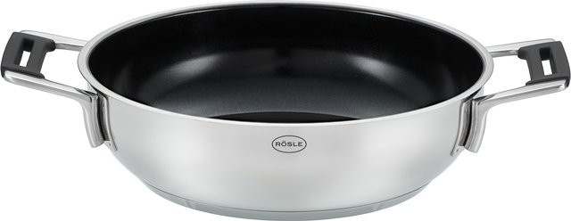 Roesle Servierpfanne SILENCE PRO in Schwarz und Silber aus Stahl und Aluminium, Durchmesser: 35,0 cm - Bild 1