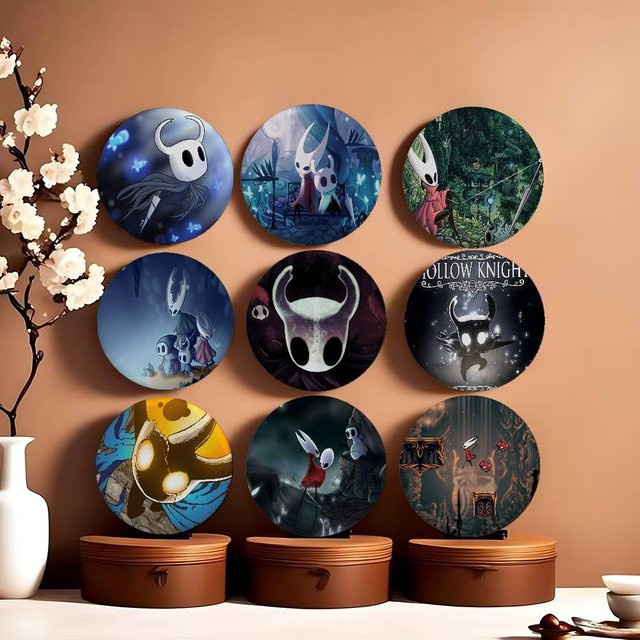 52TOYS Hollow K-Knight Cartoon-Abzeichen, Fantasy, multicolour, round - Bild 1