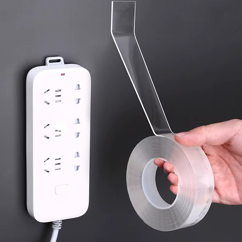 Superstar kes doppelseitiges Klebeband transparent waschbar und wiederverwendbar wasserdicht für Küche und Badezimmer - Bild 2