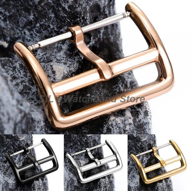 asukaband Uhrenschnalle Edelstahl, Silber, quadratisch, Unisex - Bild 1