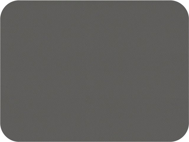 Tischset-Set FREEFORM FLEXI in Grau aus Kunstleder, modern und rechteckig - Bild 1
