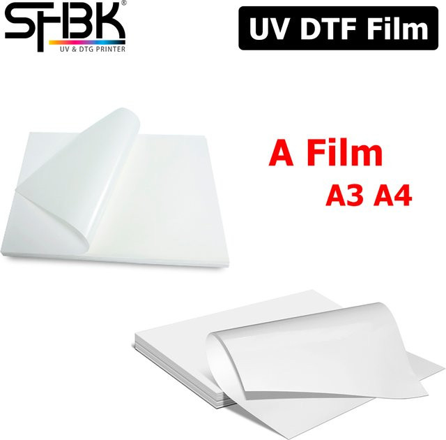 UV-DTF-AB-Folie für UV-Drucker zur Herstellung wasserdichter Aufkleber für Metall, Glas, Holz, Kunststoff, Acryl und Silikon - Bild 1