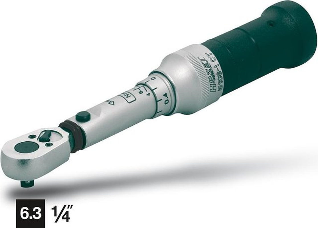 Hazet Klick-Drehmomentschlüssel 6109-2CT, 1/4 Zoll, 4 - 40 Nm - Bild 2