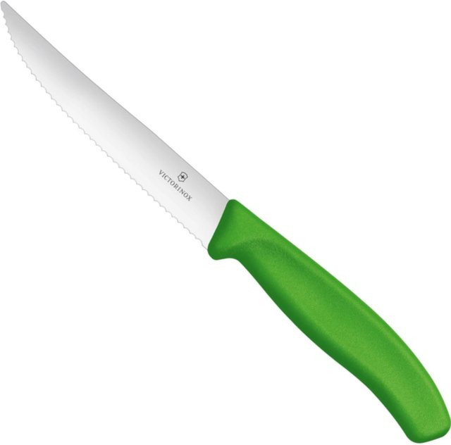 Victorinox Pizza-Steakmesser mit gezackter Klinge und scharfer Spitze in Grün - Bild 1