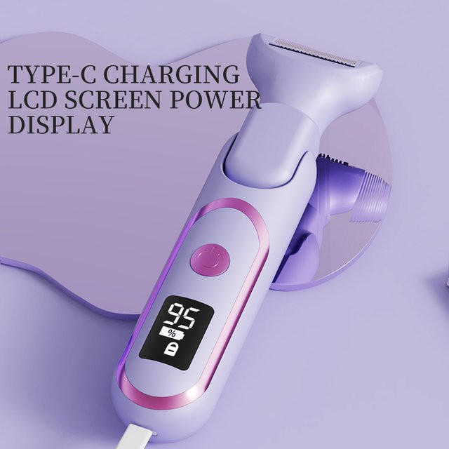 NUOYING Elektrorasierer für Damen, Purple, Gesicht und Körper - Bild 1