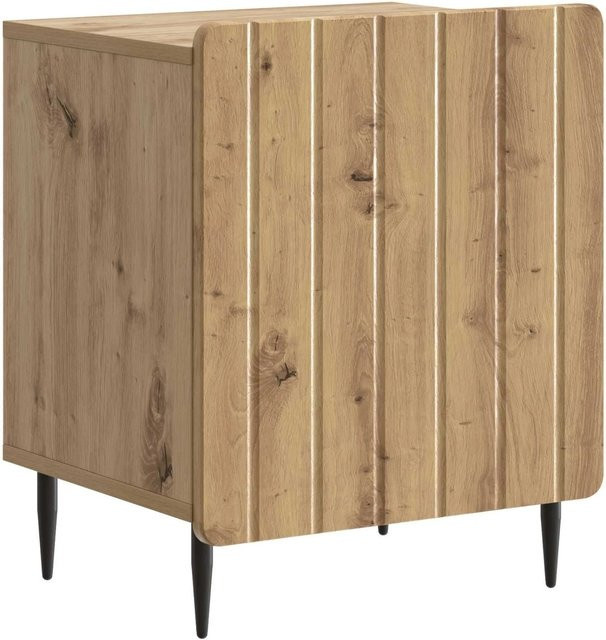 vidaXL Nachttisch Artisan-Eiche in Braun, Vintage Design, B/T/H: 43 x 34,5 x 52 cm - Bild 1