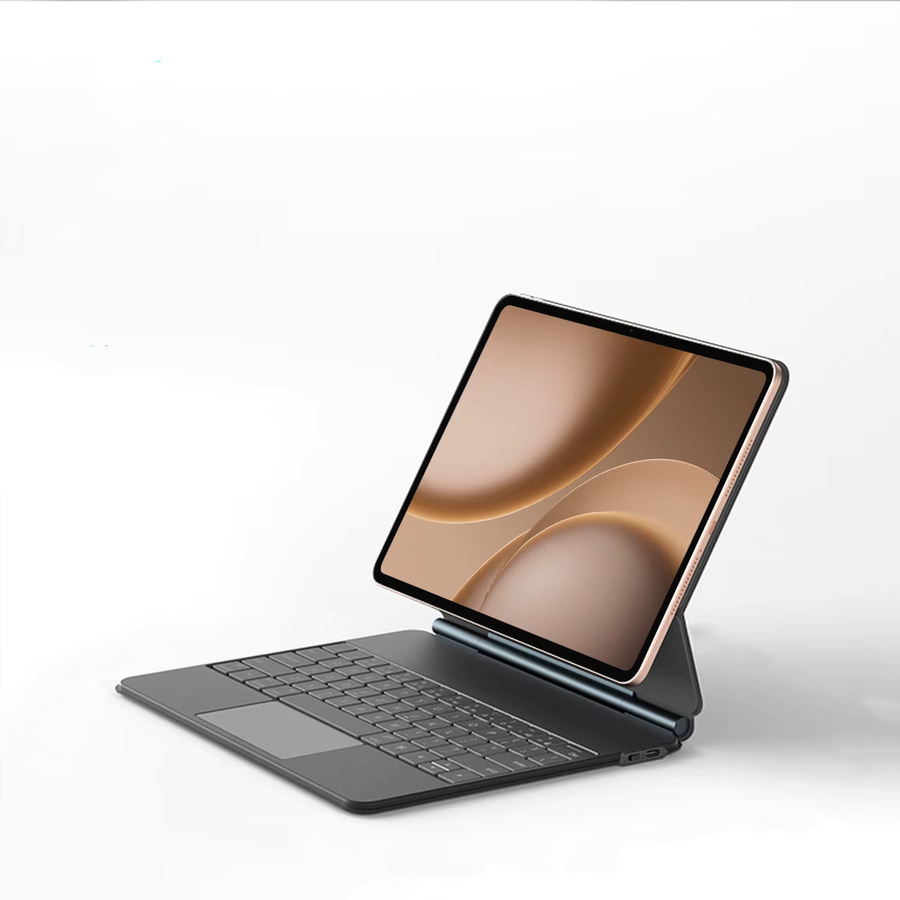 Smart Backlight Keyboard Folio Hülle mit TouchPad für OPPO Pad 5 Pro 13,2 Zoll, Farbe: Schwarz - Bild 3