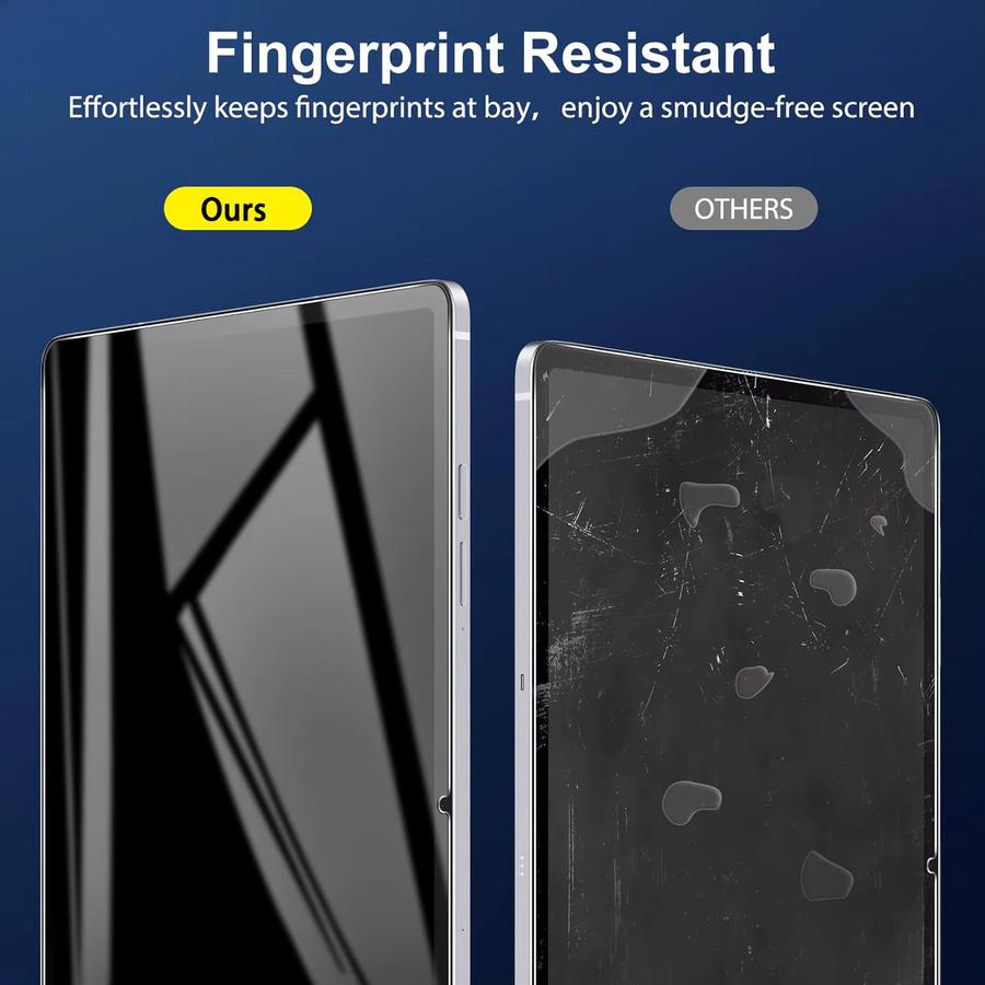 Displayschutzfolie aus gehärtetem Glas für Samsung Galaxy Tab S10 FE Plus / S10 FE+ (13,1 Zoll), transparent, kratzfest und HD klar - Bild 5