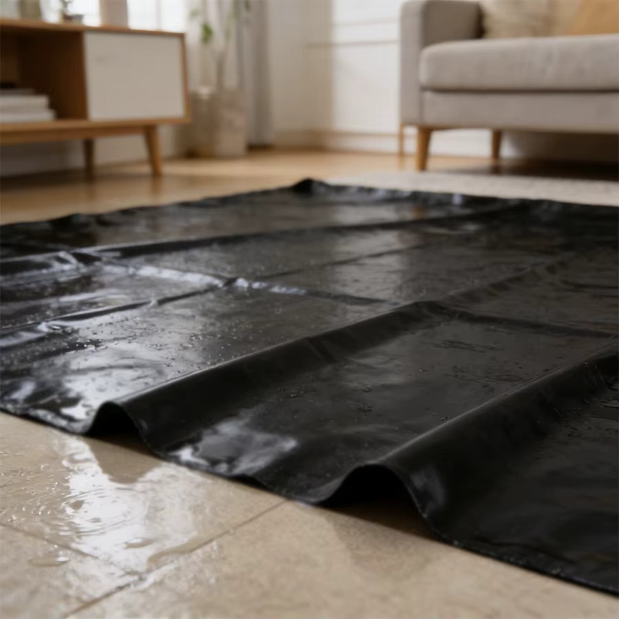 Wasserdichte Picknickmatte aus PVC für Camping und Outdoor, Farbe: Schwarz - Bild 5