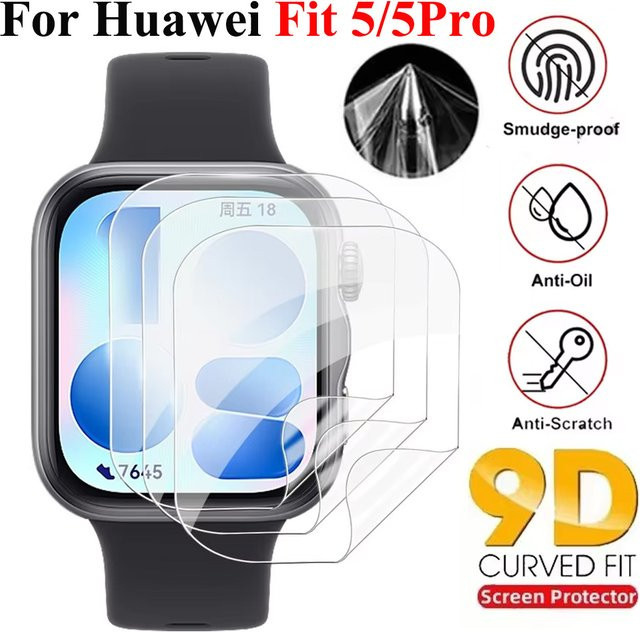 Displayschutzfolie Huawei Watch Fit 5, TPU, transparent - Bild 1