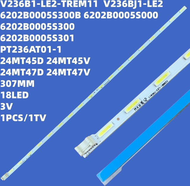 DOYM LED-Hintergrundbeleuchtungsstreifen in Weiß für 24MT45D 24MT45V 24MT47D 24MT47V 24MT48UW 24MT49U 24MT49S 24MT49VF 24TK410V Mystery MTV-262LT2 24HA5000 - Bild 1