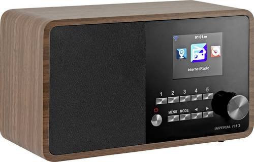 Imperial i110 Internetradio mit Farbdisplay in Braun und Holzoptik mit Wi-Fi und USB-C - Bild 1
