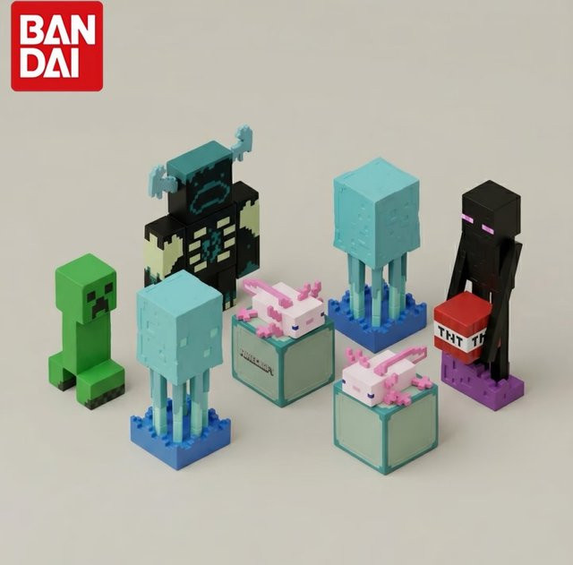 BANDAI Minecraft Actionfiguren, Einzelfigur, Leuchtend - Bild 1