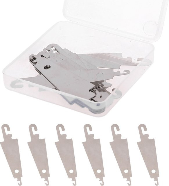 20 Stück Metall-Nadeleinfädler in Silber für Stickerei und Kreuzstich als DIY-Nähewerkzeug - Bild 1
