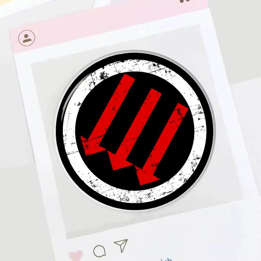 Kayou Antifa Anti-Faschistische Anstecknadeln aus Metall in Multicolour, runde Button-Pins mit abstrakten Motiven für dich - Bild 6