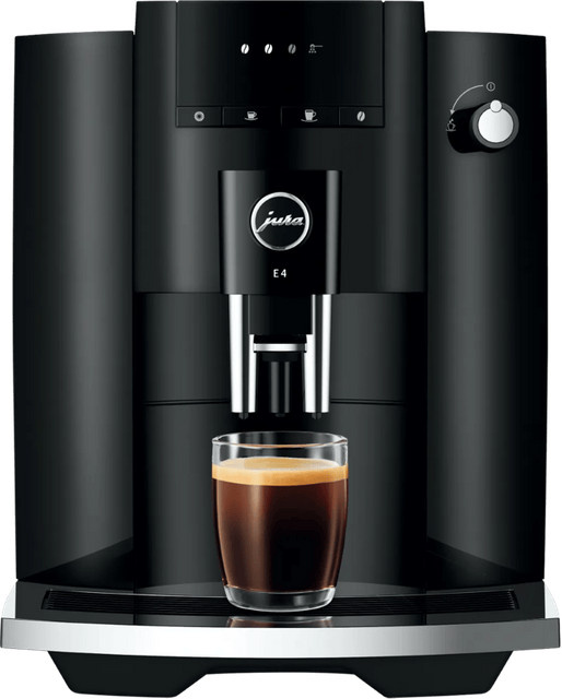 JURA E4 Kaffeemaschine Piano Black mit Heißwasserfunktion und App-Steuerung - Bild 1