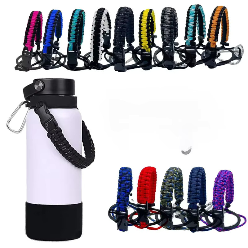 Paracord Flaschenhalter als tragbare Handschlaufe für Wasserflaschen in der Farbe Cupful - Bild 6