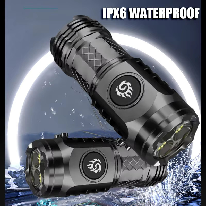 XIWANGFIRE SST20 LED Taschenlampe, USB aufladbar, wasserdicht mit Stift-Clip, Schwarz - Bild 4