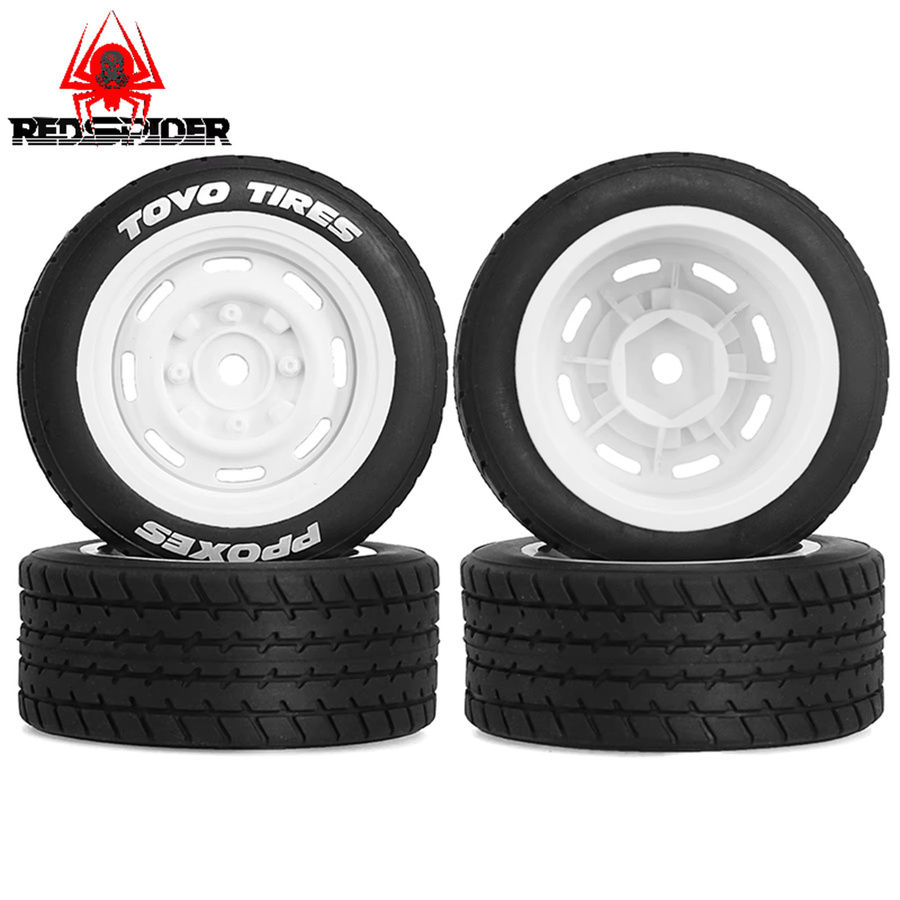 Wltoys RC-Autoreifen, 4-teiliges Set, 60 mm, 12 mm Sechskant, weiß - Bild 6